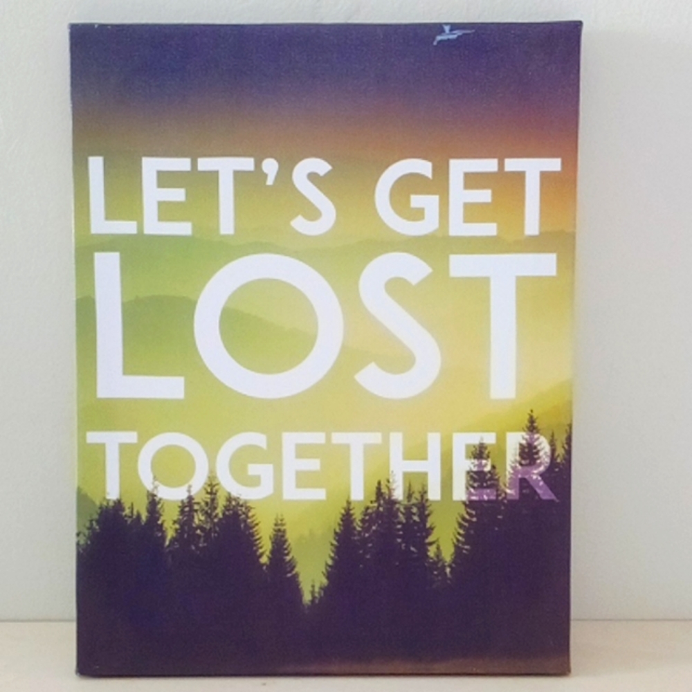 Canvas Picture Let's Get Lost Together